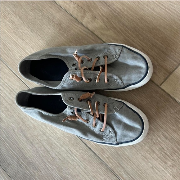 Grey Sperry Boat Shoes - Picture 2 of 3